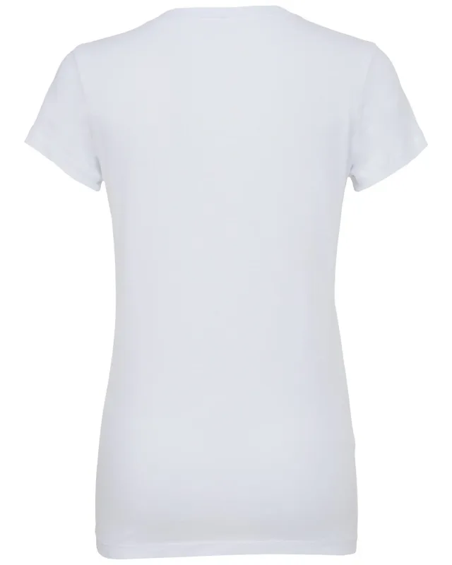 Bella + Canvas Ladies' Jersey Short-Sleeve V-Neck T-Shirt — view 2