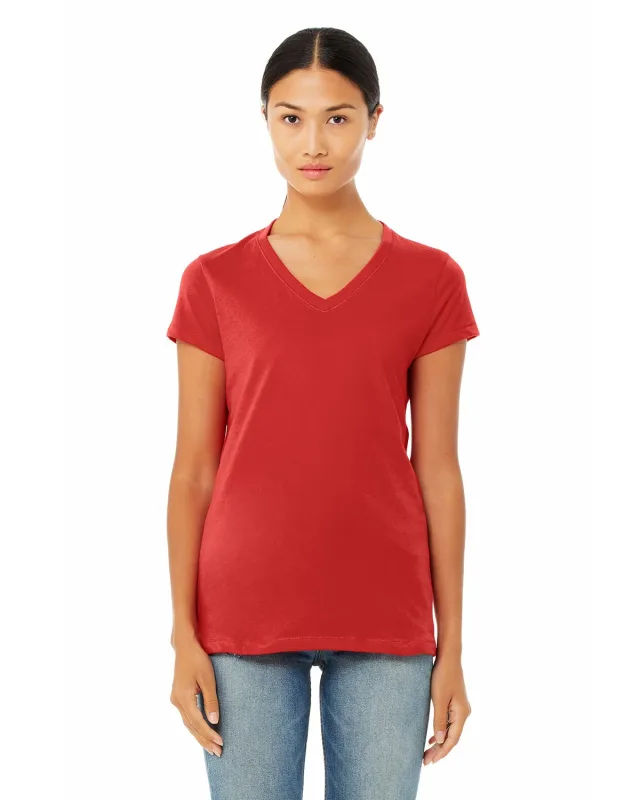 Bella + Canvas Ladies' Jersey Short-Sleeve V-Neck T-Shirt — view 20