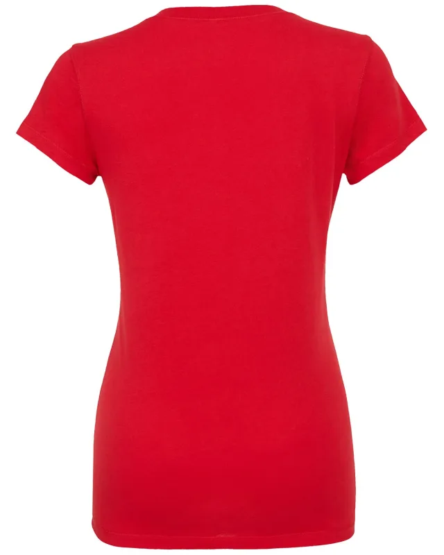 Bella + Canvas Ladies' Jersey Short-Sleeve V-Neck T-Shirt — view 21