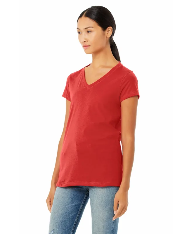 Bella + Canvas Ladies' Jersey Short-Sleeve V-Neck T-Shirt — view 24