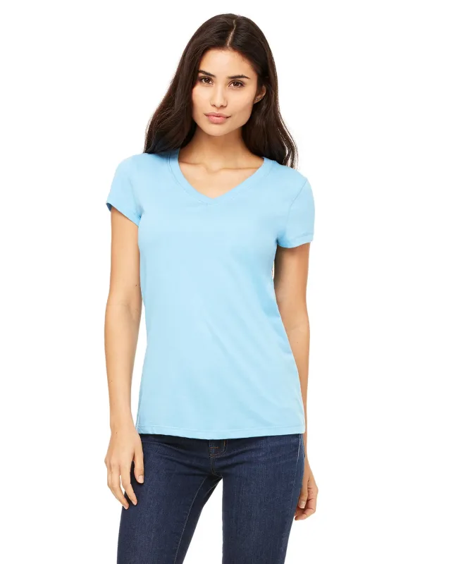 Bella + Canvas Ladies' Jersey Short-Sleeve V-Neck T-Shirt — view 29
