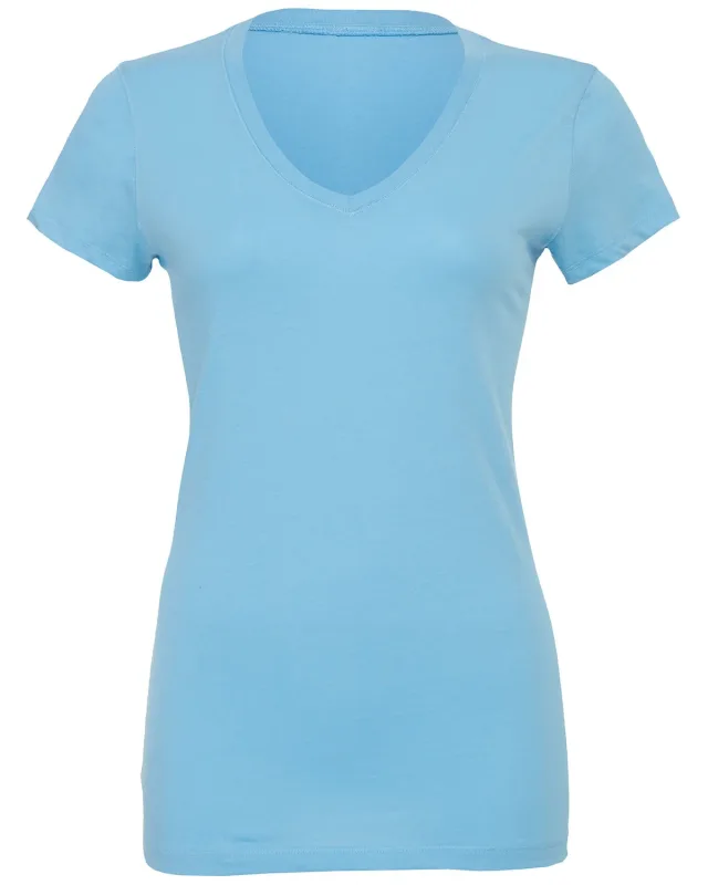 Bella + Canvas Ladies' Jersey Short-Sleeve V-Neck T-Shirt — view 32