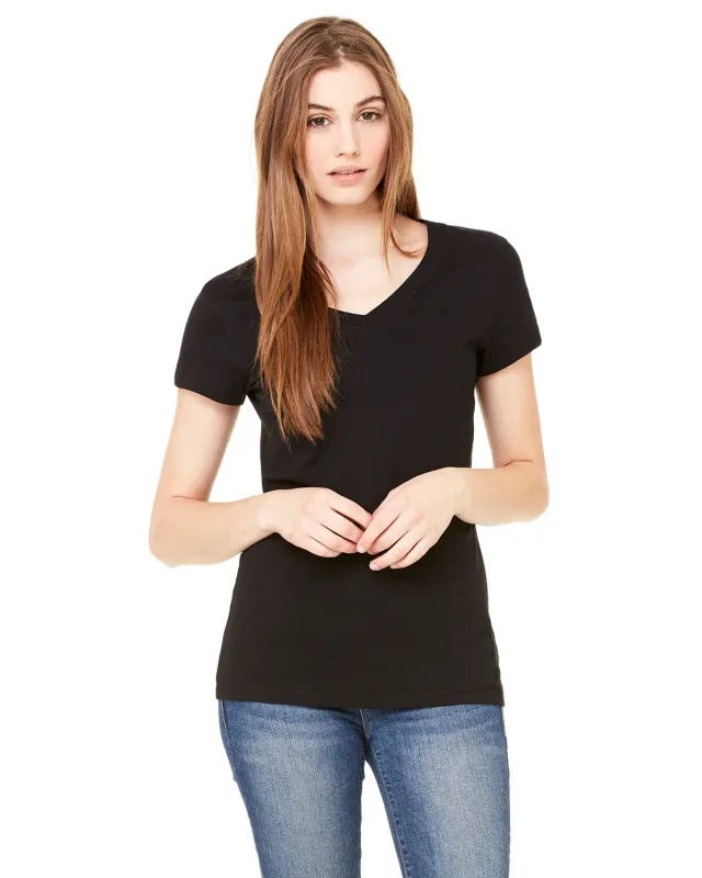Bella + Canvas Ladies' Jersey Short-Sleeve V-Neck T-Shirt — view 45
