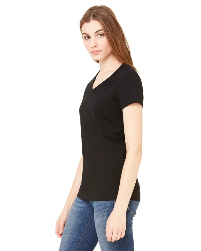 Bella + Canvas Ladies' Jersey Short-Sleeve V-Neck T-Shirt — view 49