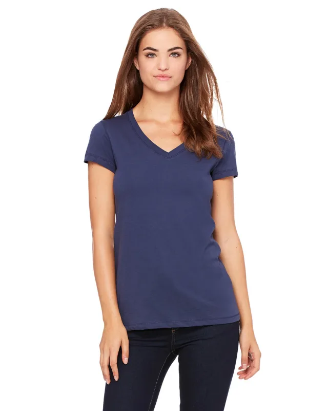 Bella + Canvas Ladies' Jersey Short-Sleeve V-Neck T-Shirt — view 53