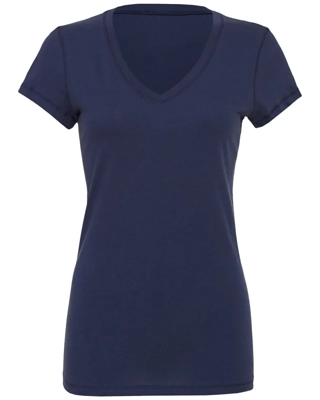 Bella + Canvas Ladies' Jersey Short-Sleeve V-Neck T-Shirt — view 56