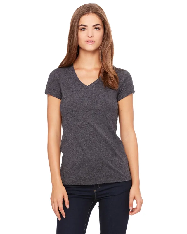 Bella + Canvas Ladies' Jersey Short-Sleeve V-Neck T-Shirt — view 61