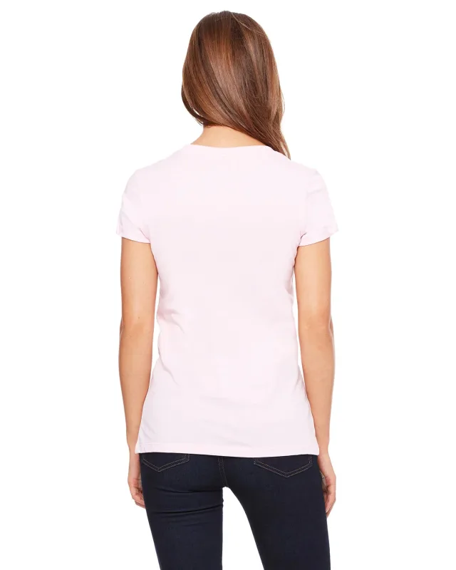 Bella + Canvas Ladies' Jersey Short-Sleeve V-Neck T-Shirt — view 9