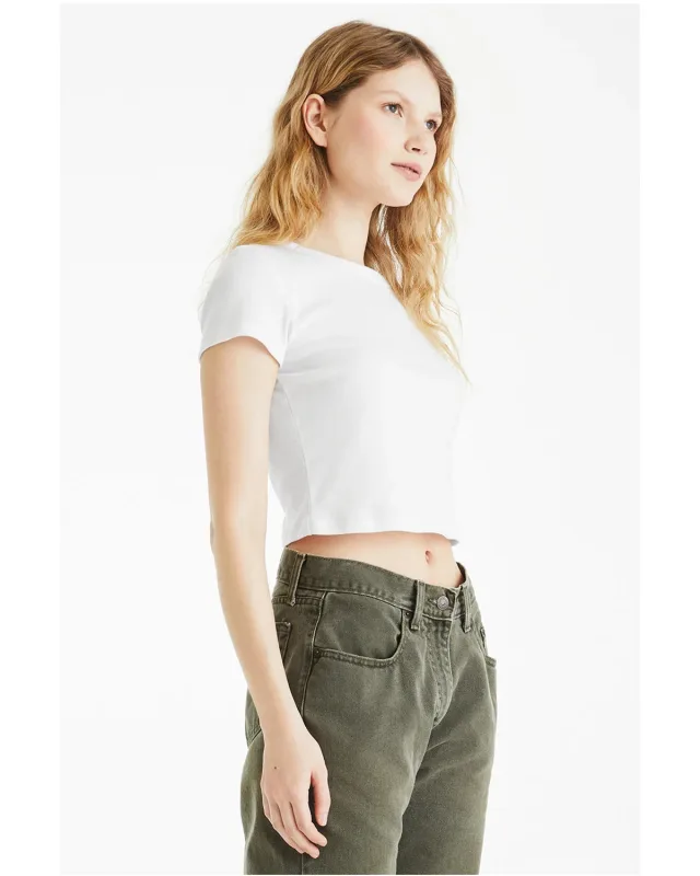 Bella + Canvas Ladies' Micro Ribbed Baby T-Shirt — view 18
