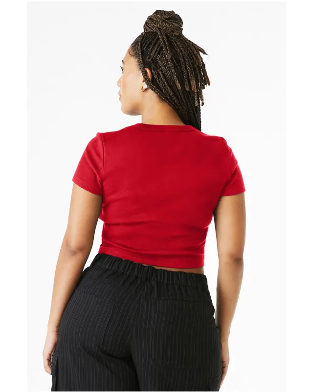 Bella + Canvas Ladies' Micro Ribbed Baby T-Shirt — view 25