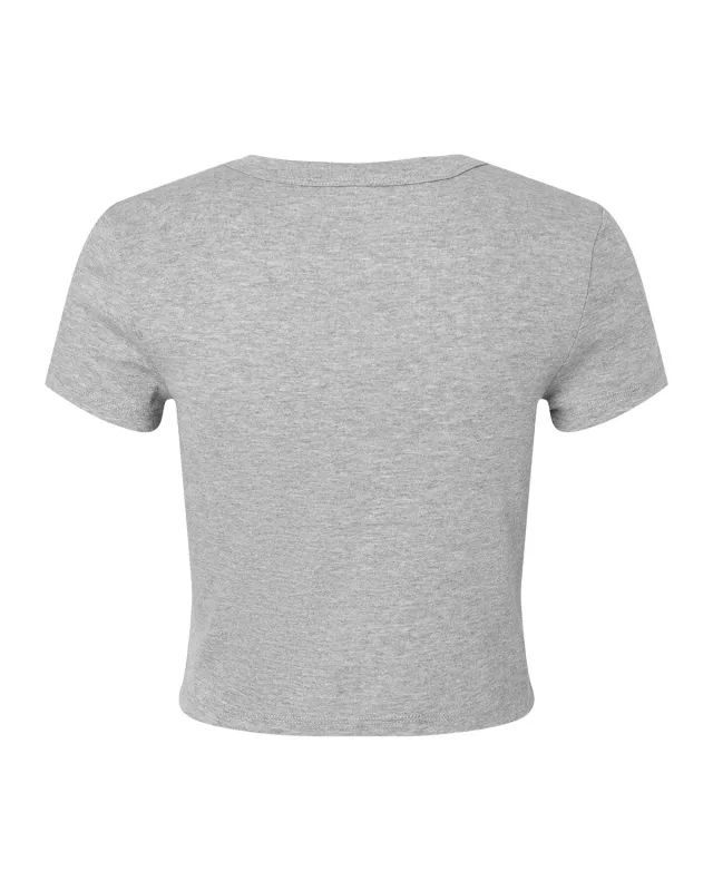 Bella + Canvas Ladies' Micro Ribbed Baby T-Shirt — view 3