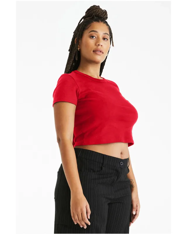 Bella + Canvas Ladies' Micro Ribbed Baby T-Shirt — view 30