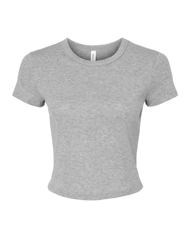 Bella + Canvas Ladies' Micro Ribbed Baby T-Shirt — view 5