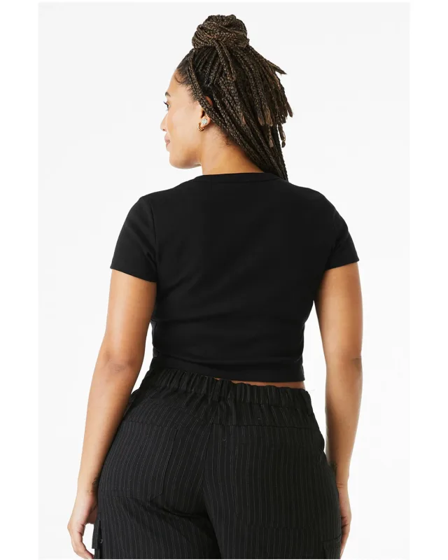 Bella + Canvas Ladies' Micro Ribbed Baby T-Shirt — view 7