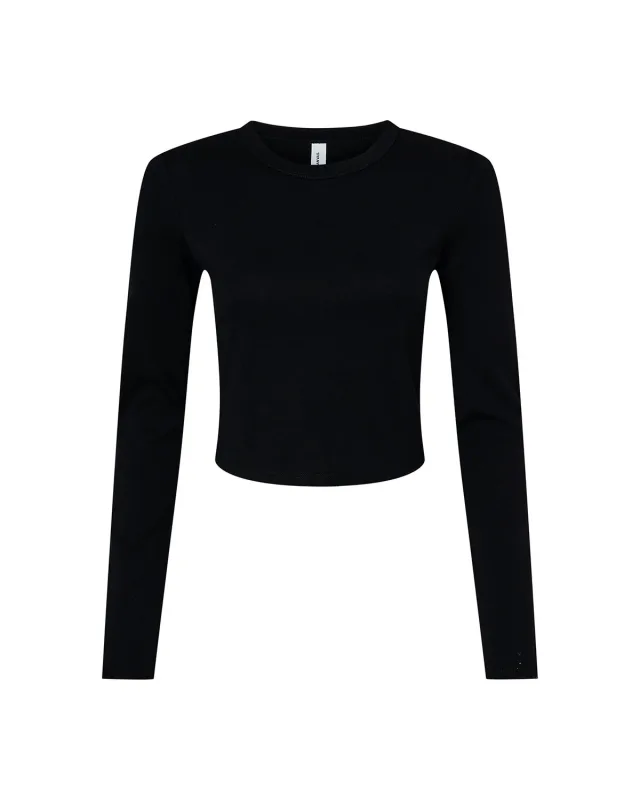 Bella + Canvas Ladies' Micro Ribbed Long Sleeve Baby T-Shirt — view 11