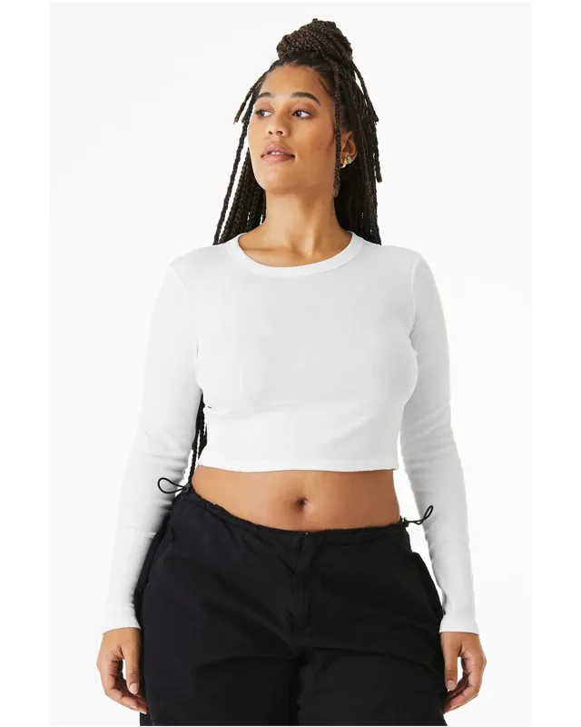 Bella + Canvas Ladies' Micro Ribbed Long Sleeve Baby T-Shirt — view 14