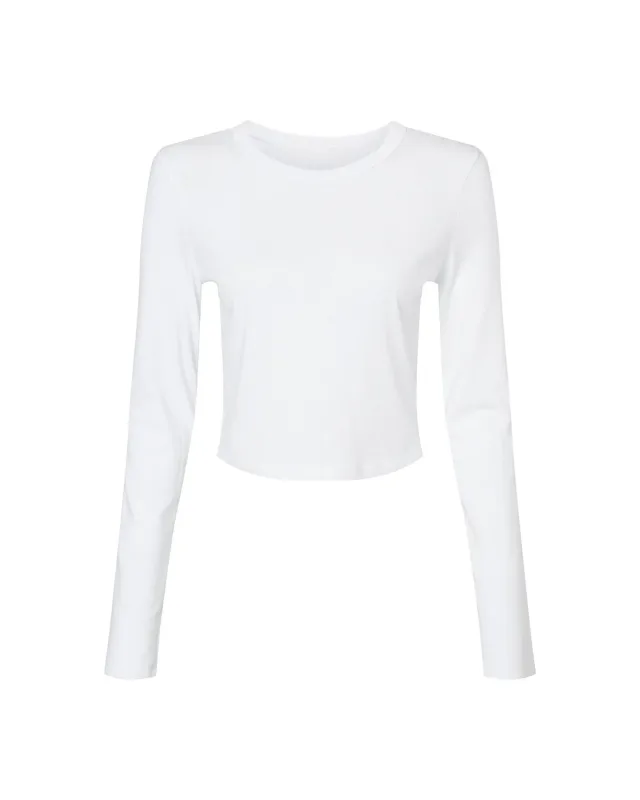 Bella + Canvas Ladies' Micro Ribbed Long Sleeve Baby T-Shirt — view 17