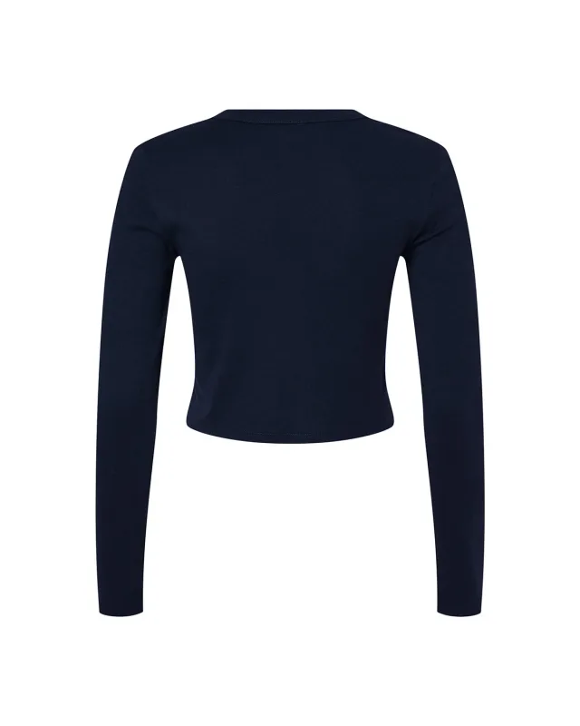 Bella + Canvas Ladies' Micro Ribbed Long Sleeve Baby T-Shirt — view 21