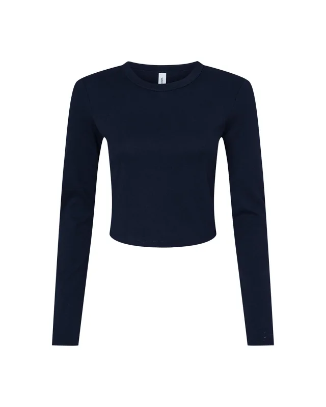 Bella + Canvas Ladies' Micro Ribbed Long Sleeve Baby T-Shirt — view 23
