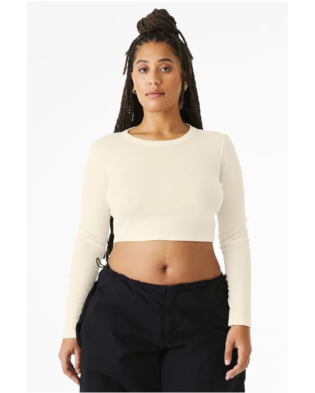 Bella + Canvas Ladies' Micro Ribbed Long Sleeve Baby T-Shirt — view 26