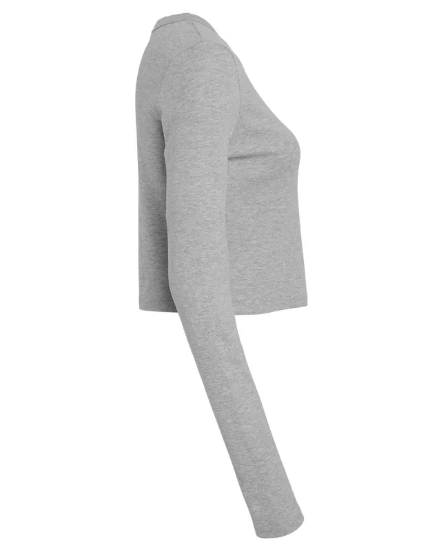 Bella + Canvas Ladies' Micro Ribbed Long Sleeve Baby T-Shirt — view 4