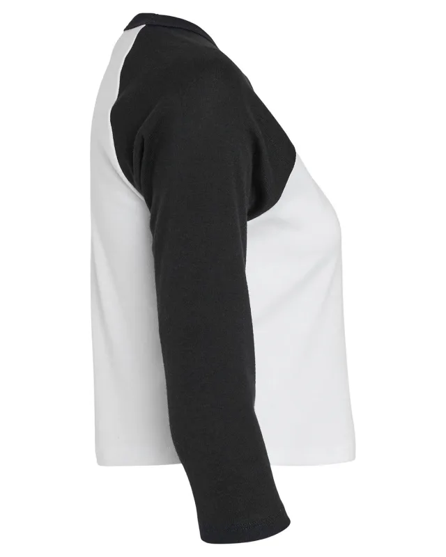 Bella + Canvas Ladies' Micro Ribbed Three-Quarter Raglan Baby T-Shirt — view 10