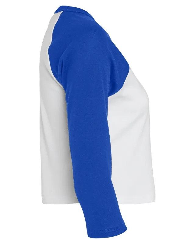 Bella + Canvas Ladies' Micro Ribbed Three-Quarter Raglan Baby T-Shirt — view 40