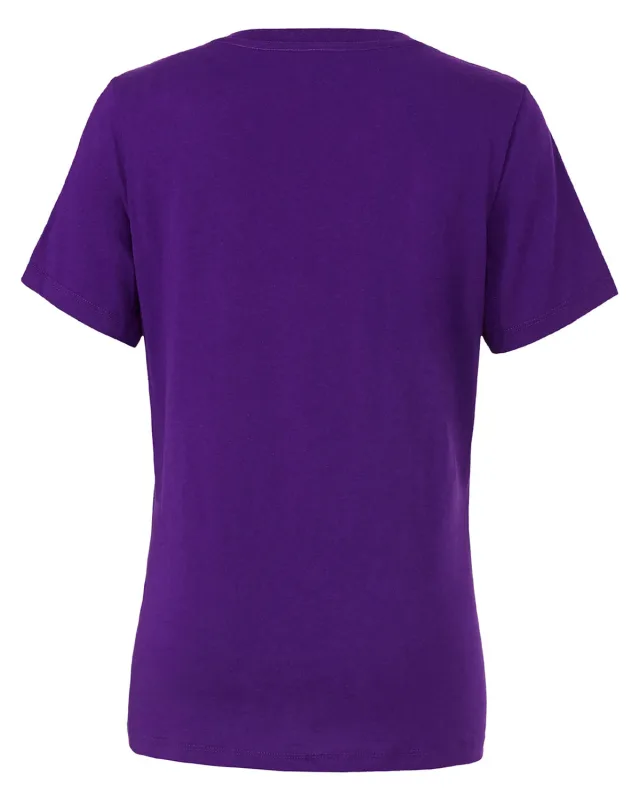 Bella + Canvas Ladies' Relaxed Jersey V-Neck T-Shirt — view 18