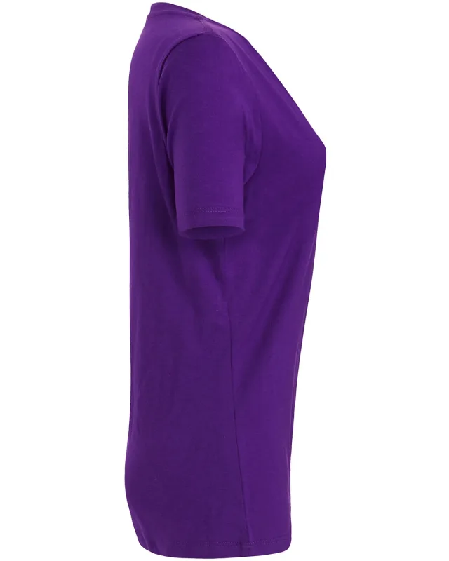 Bella + Canvas Ladies' Relaxed Jersey V-Neck T-Shirt — view 19