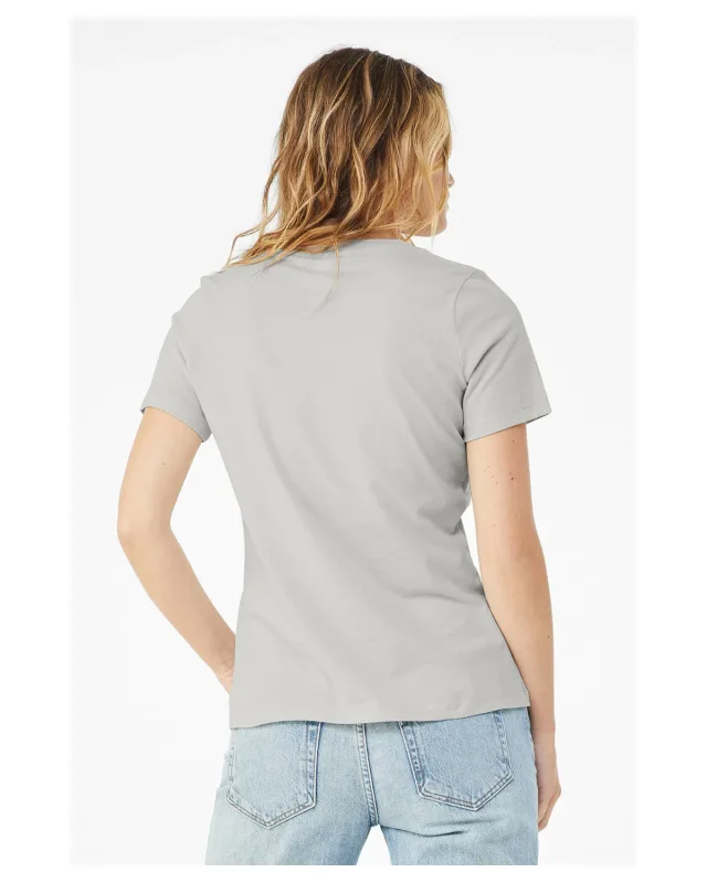 Bella + Canvas Ladies' Relaxed Jersey V-Neck T-Shirt — view 22