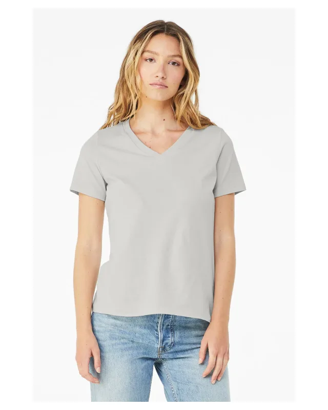 Bella + Canvas Ladies' Relaxed Jersey V-Neck T-Shirt — view 23