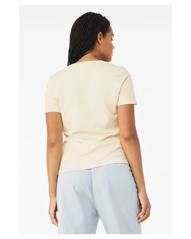 Bella + Canvas Ladies' Relaxed Jersey V-Neck T-Shirt — view 41