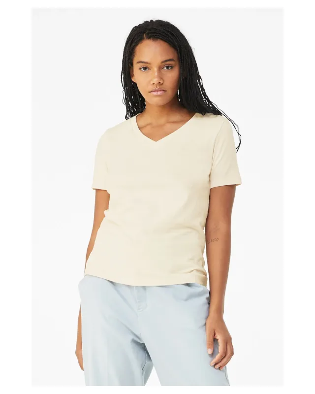 Bella + Canvas Ladies' Relaxed Jersey V-Neck T-Shirt — view 42