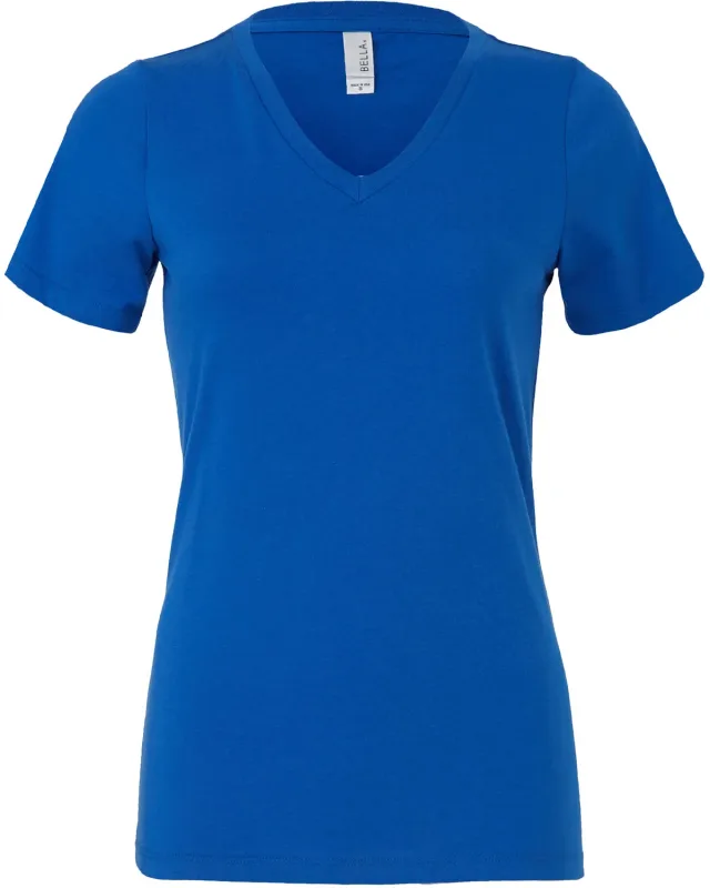 Bella + Canvas Ladies' Relaxed Jersey V-Neck T-Shirt — view 54