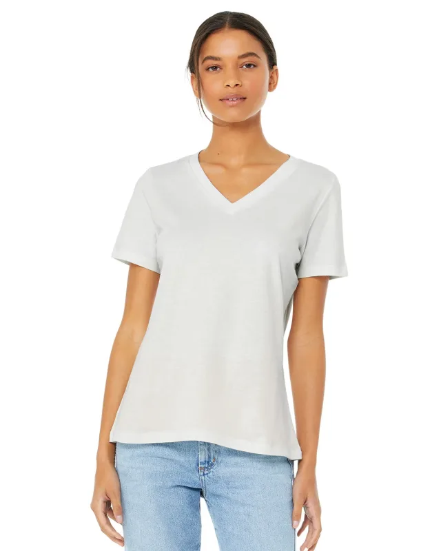 Bella + Canvas Ladies' Relaxed Jersey V-Neck T-Shirt — view 68