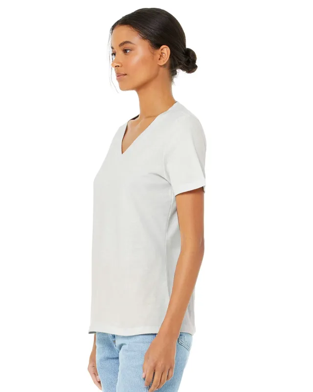 Bella + Canvas Ladies' Relaxed Jersey V-Neck T-Shirt — view 69