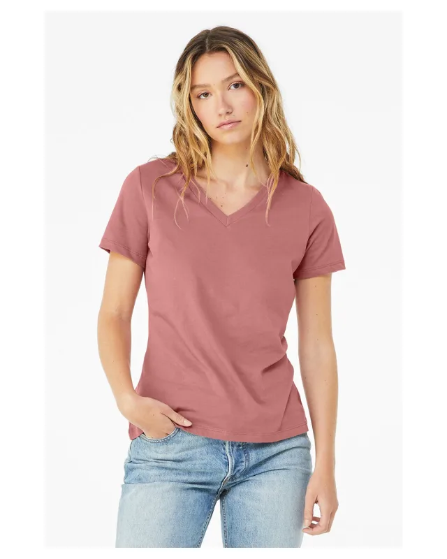 Bella + Canvas Ladies' Relaxed Jersey V-Neck T-Shirt — view 71