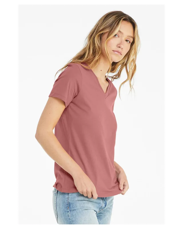 Bella + Canvas Ladies' Relaxed Jersey V-Neck T-Shirt — view 72