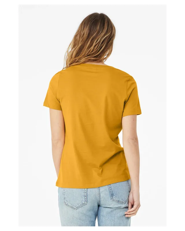Bella + Canvas Ladies' Relaxed Jersey V-Neck T-Shirt — view 73