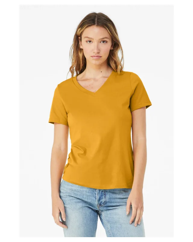 Bella + Canvas Ladies' Relaxed Jersey V-Neck T-Shirt — view 74
