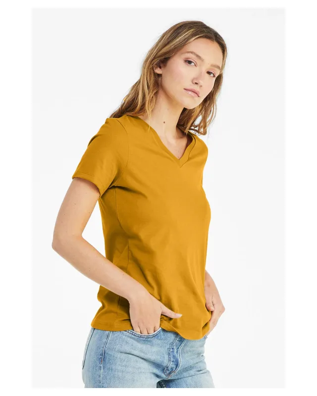Bella + Canvas Ladies' Relaxed Jersey V-Neck T-Shirt — view 75