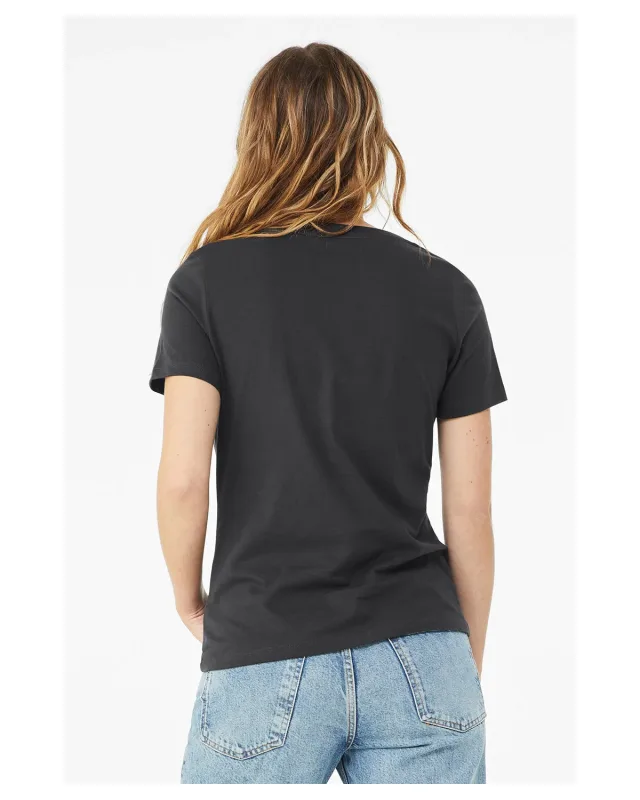 Bella + Canvas Ladies' Relaxed Jersey V-Neck T-Shirt — view 76