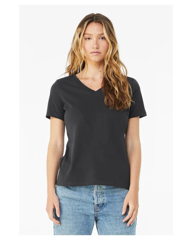 Bella + Canvas Ladies' Relaxed Jersey V-Neck T-Shirt — view 77