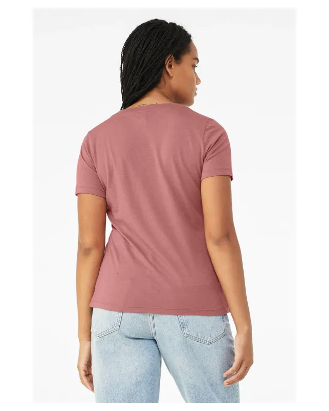 Bella + Canvas Ladies' Relaxed Triblend V-Neck T-Shirt — view 11