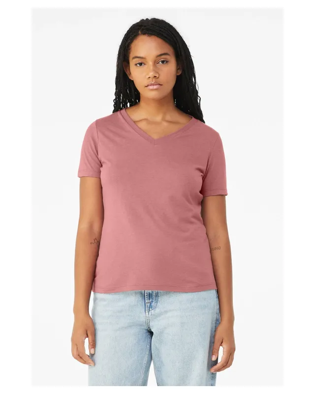Bella + Canvas Ladies' Relaxed Triblend V-Neck T-Shirt — view 12