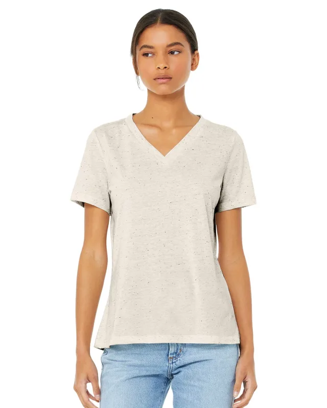 Bella + Canvas Ladies' Relaxed Triblend V-Neck T-Shirt — view 16