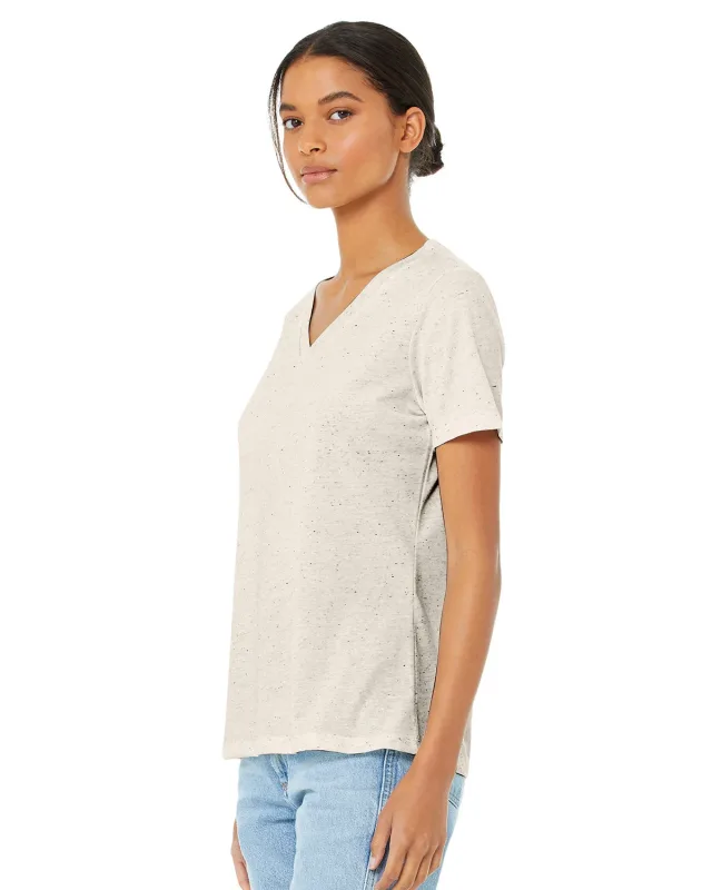 Bella + Canvas Ladies' Relaxed Triblend V-Neck T-Shirt — view 17