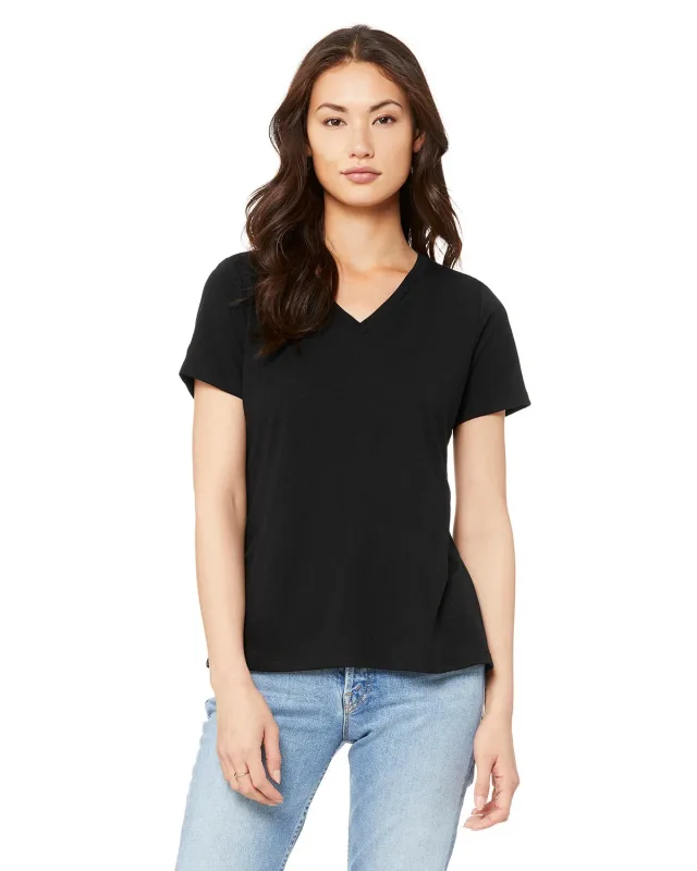 Bella + Canvas Ladies' Relaxed Triblend V-Neck T-Shirt — view 20