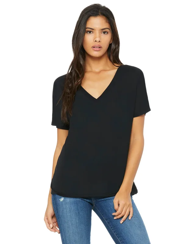 Bella + Canvas Ladies' Slouchy V-Neck T-Shirt — view 20