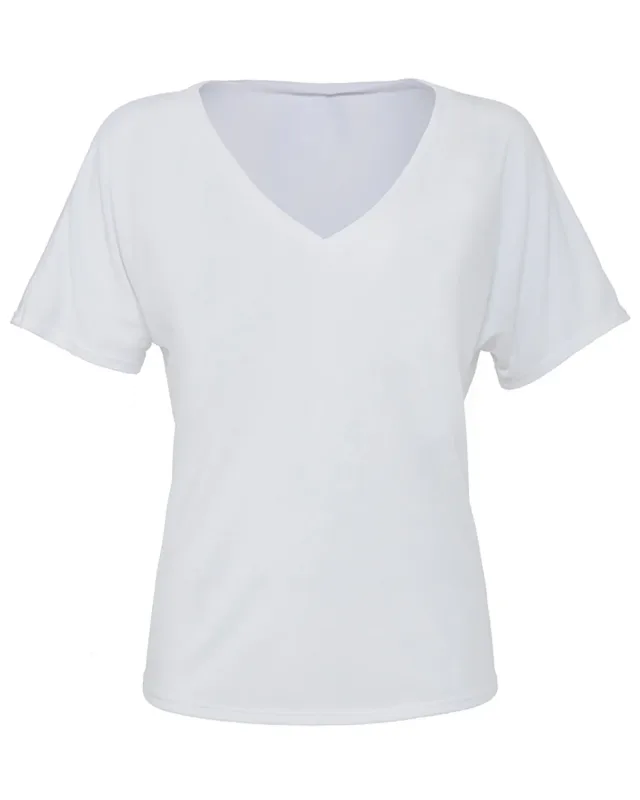 Bella + Canvas Ladies' Slouchy V-Neck T-Shirt — view 3